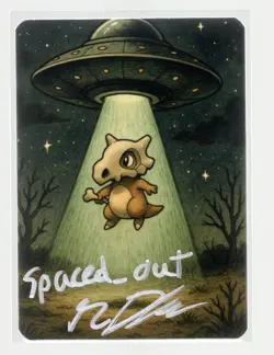 Pokemon Fanart Cubone Card by SPACED_OUT *Signed Card* - Image 1