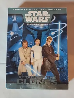 NEW SEALED Vintage Star Wars Attack Of The Clones 2-Player Trading Card Game - Image 1