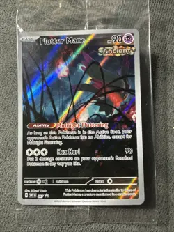 Flutter Mane SVP 097 Black Star Promo Pokemon Center Stamped Card Sealed - Image 1