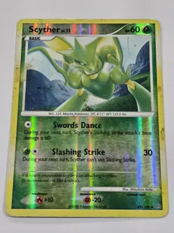 SCYTHER 49/100 UNCOMMON STORMFRONT POKEMON REVERSE HOLO HP - Image 1