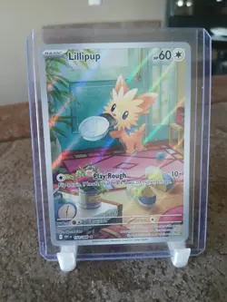 Pokemon TCG Lillipup Card 154/086 Illustration Rare SV White Flare (LP/NM) - Image 1