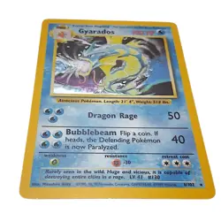 1999 Pokemon Base Set Gyarados 6/102 Holo Rare Near Mint Vintage Unlimited WOTC - Image 2
