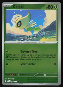 Celebi 012/132 Uncommon Mega Evolution Pokemon Reverse Holo Near Mint - Image 1