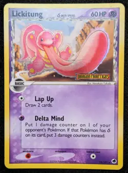 Pokemon TCG Lickitung Delta Species Reverse Holo 19/101 Dragon Frontiers NM/LP - Image 1