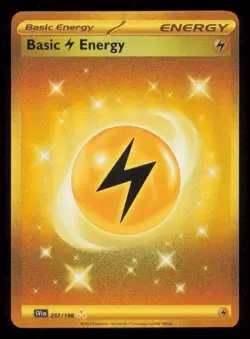 Basic Lightning Energy 257/198 Hyper Rare Scarlet & Violet Pokemon Near Mint - Image 1