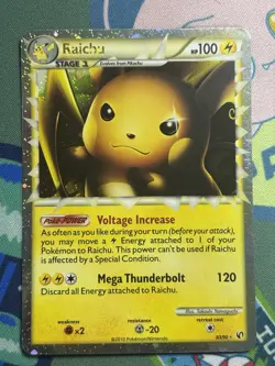 Raichu (Prime) 83/90 - Undaunted Special Holo Vintage 2010 - Pokemon TCG Card MP - Image 1
