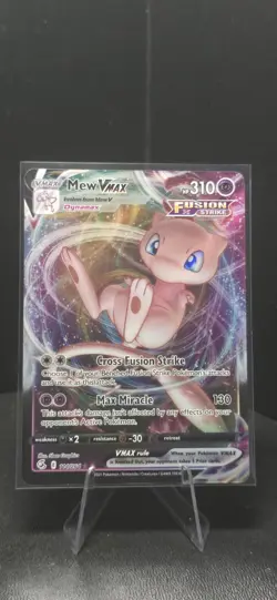 Pokemon TCG Mew VMAX 114/264 Swsh08: Fusion Strike Holo Card NM/Mint Condition - Image 1