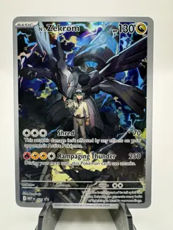 N's Zekrom Holo Promo C-3 English 031 Mega Evolution Promo Pokemon Card - Image 1