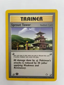 Sprout Tower 97/111 1st Edition Uncommon Neo Genesis Pokemon Card NM - Image 1