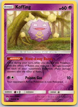 KOFFING 76/236 C COSMIC ECLIPSE POKEMON REVERSE HOLO NM/M - Image 1