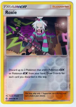 Roxie Uncommon SM - Cosmic Eclipse 205/236 LP Reverse Holo Pokemon TCG - Image 1