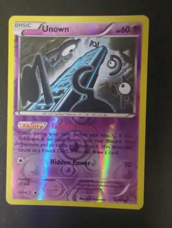 Unown 30/98 Common Ancient Origins Pokemon Reverse Holo HP. - Image 1