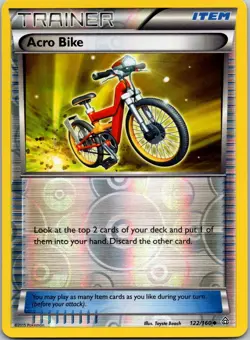 Acro Bike - 122/160 - Reverse Holo Uncommon LP Pokemon Primal Clash - Image 1