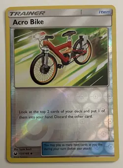 Acro Bike 123/168 Pokemon TCG SM Celestial Storm Reverse Holo LP - Image 1