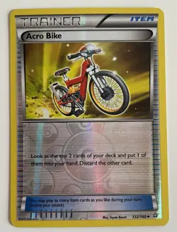 Acro Bike 122/160 Pokemon TCG XY Primal Clash Reverse Holo LP - Image 1