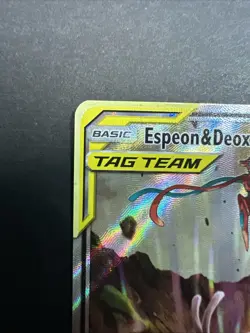 Espeon & Deoxys GX SM240 Tag Team Black Star Promo NM Pokemon TCG - Image 4