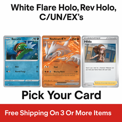 Pokemon TCG White Flare Choose Your Card Holo/ Rev Holo, C/UN/EX's - Image 1