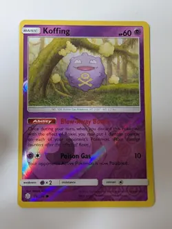 Koffing 76/236 Common Cosmic Eclipse Pokemon Reverse Holo Near Mint - Image 1