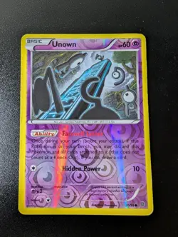 Unown 30/98 Common Ancient Origins Pokemon Reverse Holo Lightly Played - Image 1