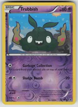 Trubbish 48/101 Common Noble Victories Pokemon Reverse Holo Moderately Played - Image 1