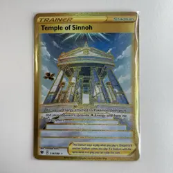 Temple of Sinnoh 214/189 Pokemon Astral Radiance Full Art Gold Secret Rare - Image 1