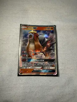 Pokemon TCG Entei GX Holo Ultra Rare Card 10/73 Shining Legends - Image 1