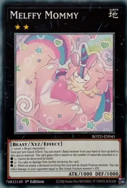 ROTD-EN045 MELFFY MOMMY COMMON 1ST EDITION YuGiOh CARD - Image 1