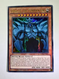 Obelisk the Tormentor LDK2-ENS02 Ultra Rare Limited Edition YuGiOh Card NM - Image 1