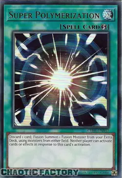 YUGIOH CH01-EN033 Super Polymerization Ultra Rare 1st Edition NM - Image 1