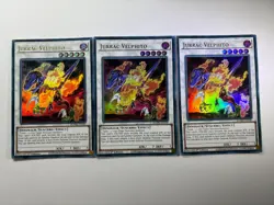 3 x Jurrac Velphito BLMM-EN149 Ultra Rare 1st Edition YuGiOh Playset NM - Image 1