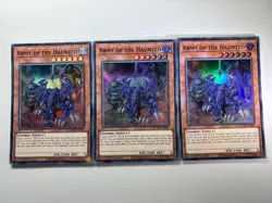 3 x Army of the Haunted MZMU-EN002 Super Rare 1st Edition YuGiOh Playset NM - Image 1
