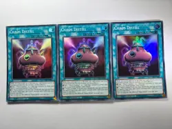 3 x Chaos Distill MZMU-EN026 Super Rare 1st Edition YuGiOh Playset NM - Image 1