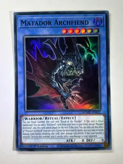 Matador Archfiend MZMU-EN022 Super Rare 1st Edition YuGiOh Card NM - Image 1