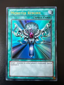 Monster Reborn LCJW-EN060 Ultra Rare 1st Edition Near Mint Yugioh - Image 1