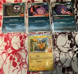 Gengar (Cosmos Holo) 057/091 Trick or Trade 2024 - 4 Card Bundle 👻 ⚡ - Image 1