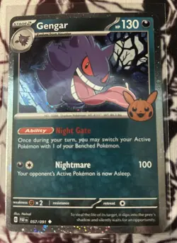 Gengar (Cosmos Holo) 057/091 Trick or Trade 2024 - 4 Card Bundle 👻 ⚡ - Image 2