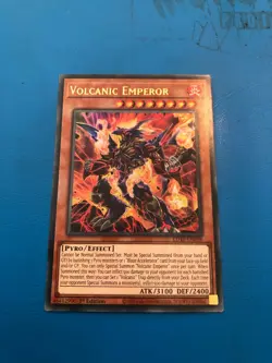 YUGIOH Ultra Rare Volcanic Emperor LD10-EN018 1st Edition - Image 1