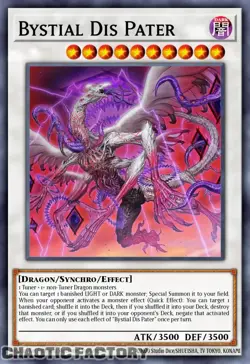 YUGIOH RA05-EN041 Bystial Dis Pater Super Rare 1st Edition NM - Image 1