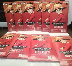 One Piece OP-13 Carrying on His Will Sleeved Booster Packs New LOT OF x10 - Image 1