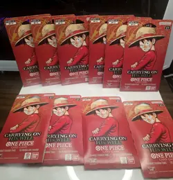 One Piece OP-13 Carrying on His Will Sleeved Booster Packs New LOT OF x10 - Image 3