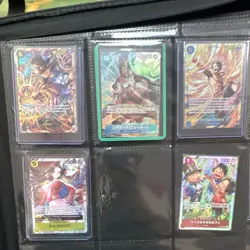 One Piece Card Game OP-03 Bandai Special Foil Japanese 5-Card Lot Sabo Ace - Image 1