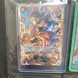 One Piece Card Game OP-03 Bandai Special Foil Japanese 5-Card Lot Sabo Ace - Image 2