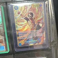 One Piece Card Game OP-03 Bandai Special Foil Japanese 5-Card Lot Sabo Ace - Image 4