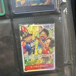 One Piece Card Game OP-03 Bandai Special Foil Japanese 5-Card Lot Sabo Ace - Image 5