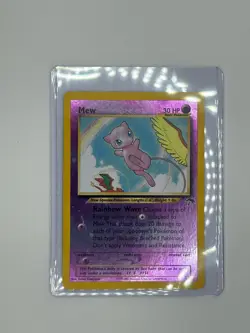 Pokemon Mew TCG Reverse Holo Promo Card 1/18 Southern Islands MP - Image 2