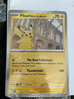Pokemon TCG Pikachu at the Museum 0025 Oversized Promo 70 HP English 2026 - Image 1