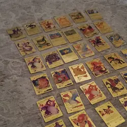 Pokemon TCG Gold Metal Foil 44 Cards Lot English - Image 5