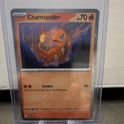 Pokemon TCG SV Scarlet & Violet Promo Cards Charmander Cosmos Holo Promo #047 - Image 1