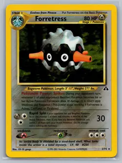 Forretress (2) Neo Discovery #02/75 Holo Rare Pokemon Card - Image 1