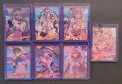 Genki Parade Goddess Story summer love Waifu 7 card Lot URP - Image 1
